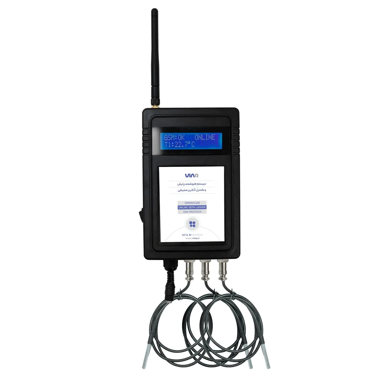 دیتالاگر دما 3 کانال آنلاین ویاک مدل TI-3G01