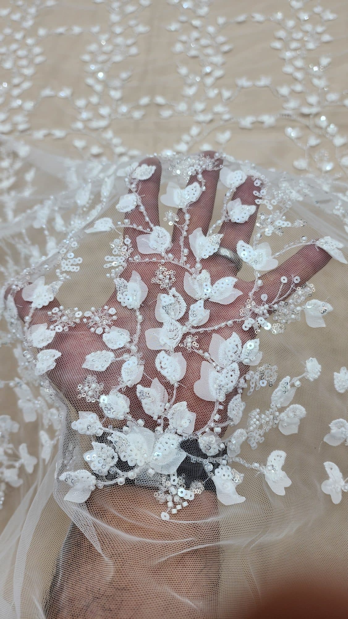 دانتل کارشده گلبرجسته پرک دار — تصویر ۱۲