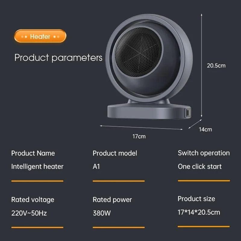 فن گرمایشی رومیزی warm air blower a1 — تصویر ۷