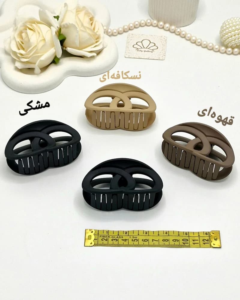 کلیپس مو روزانه شمعی طرح شنل (مات) — تصویر ۸