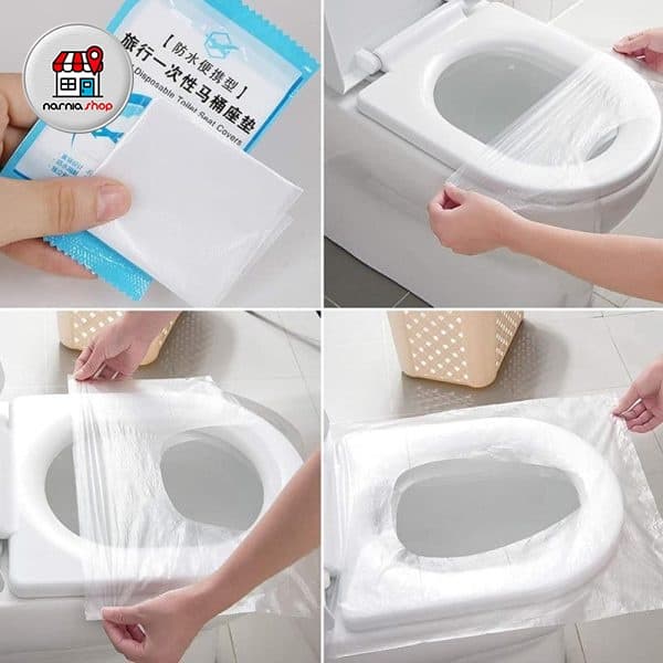 کاور نایلونی توالت فرنگی 30 عددیtoilet seat cover — تصویر ۹