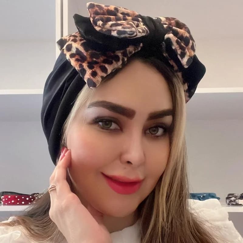 توربان مشکی پلنگی مخمل(با اسکرانچی و باندانای سِت)