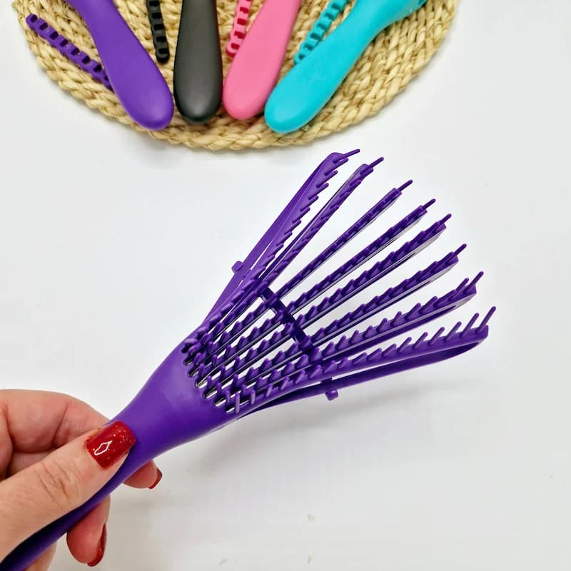 برس فلکسی اختاپوسی گره بازکن انواع مو — تصویر ۷