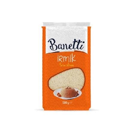 آرد ایرمیک irmik سمولینا بانتی Banetti حجم ۵۰۰ گرمی