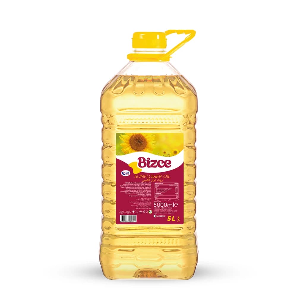 روغن مایع آفتابگردان بیزجه Bizce حجم 5 لیتر — تصویر ۲