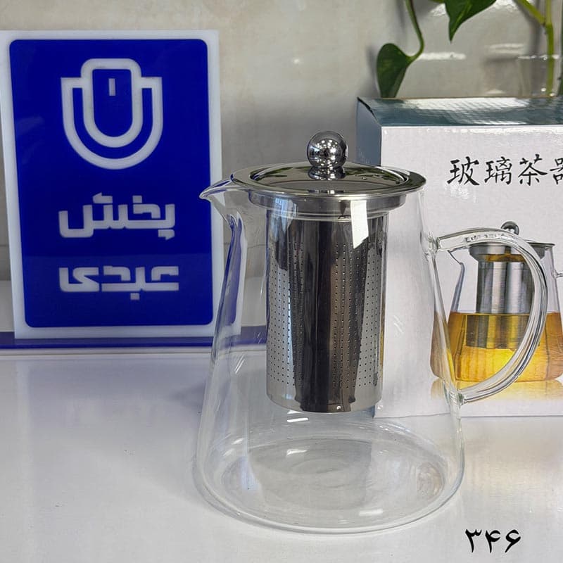 قوری پیرکس 950 میل درب استیل کد 346 — تصویر ۳