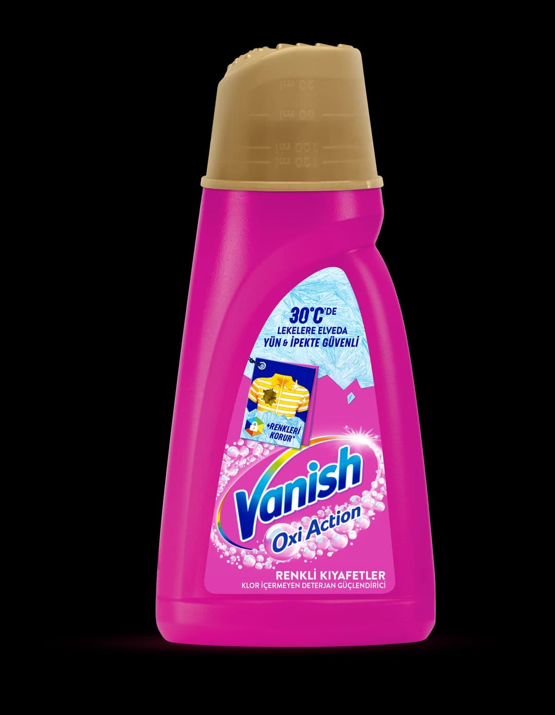مایع لکه بر لباس های رنگی ونیش Vanish Oxi Action حجم ۱۴۴۰ میل — تصویر ۲