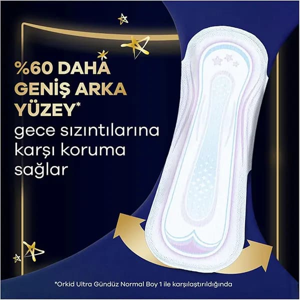 نوار بهداشتی ارکید شب سایز خیلی بزرگ مدل Ultra Extra Plus سایز 5 بسته 14 عددی — تصویر ۲