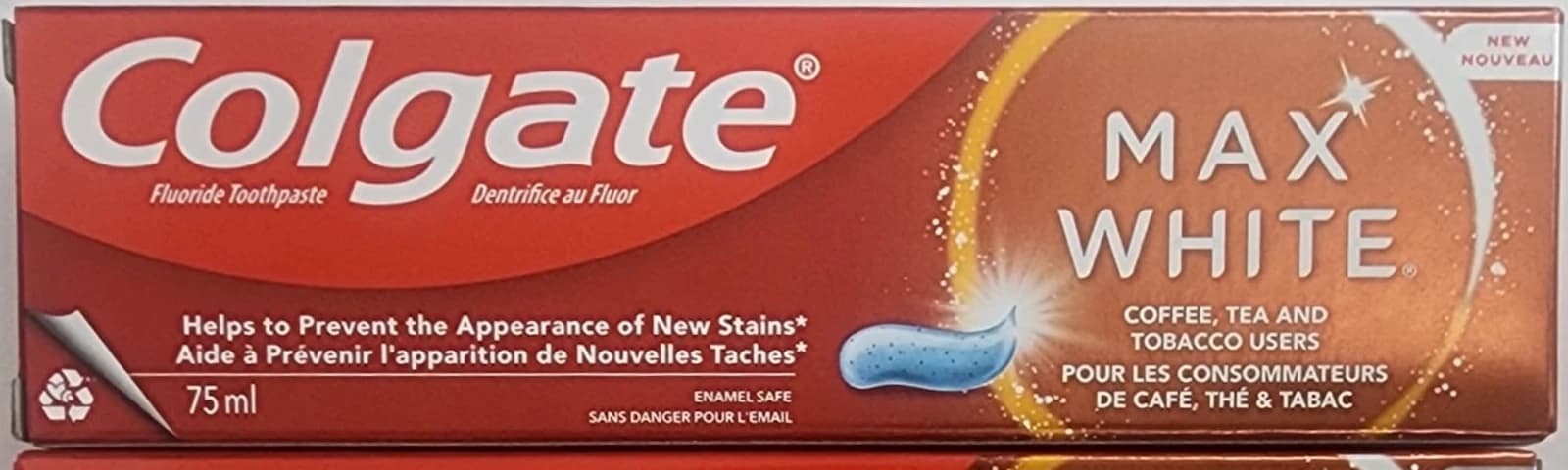 خمیردندان MAX WHITE حجم ۷۵ میلی — تصویر ۴