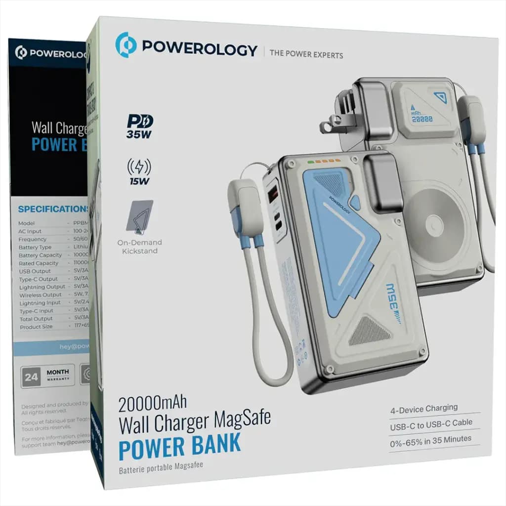 پاوربانک پاورولوژی Powerology MagSafe 20000 35W — تصویر ۴