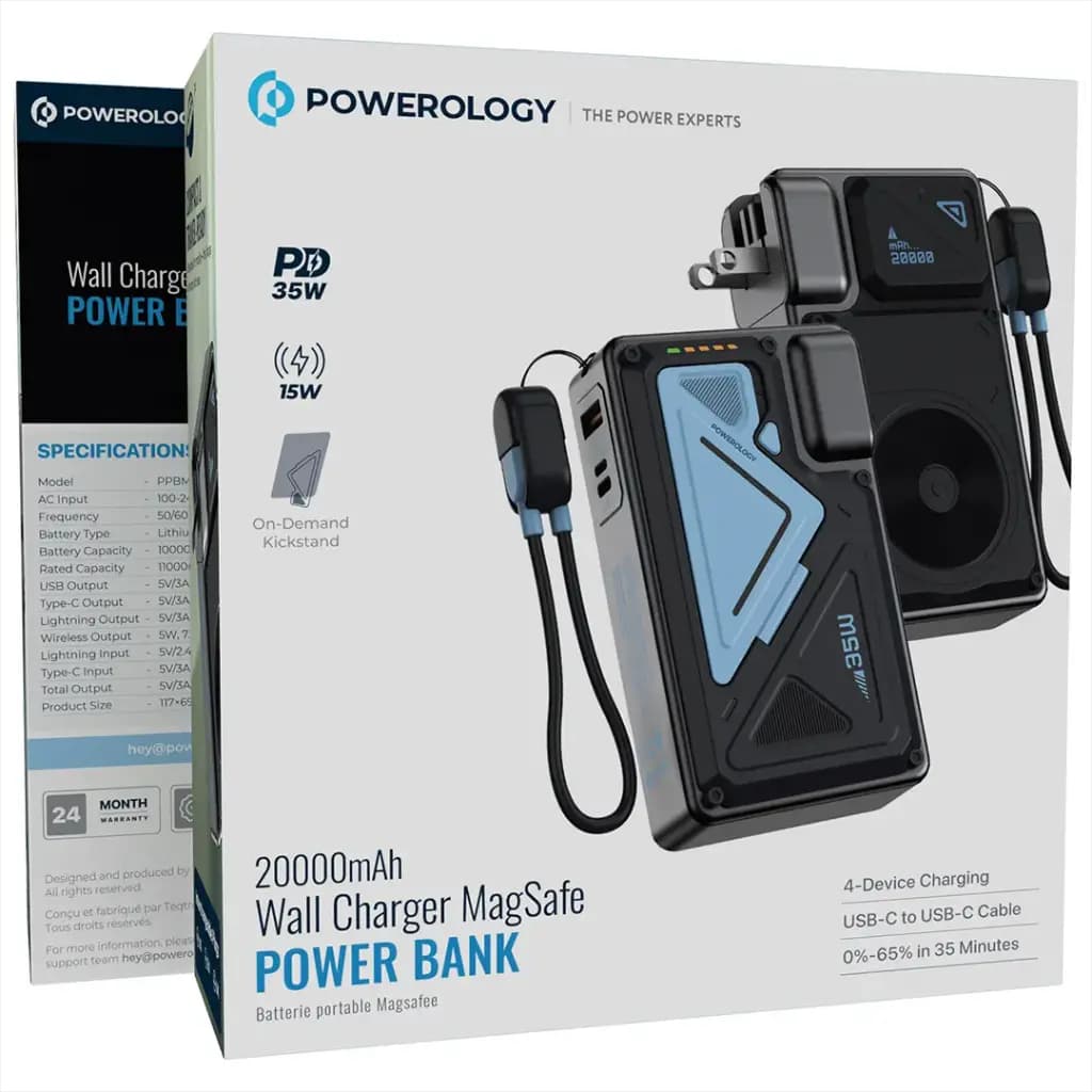 پاوربانک پاورولوژی Powerology MagSafe 20000 35W — تصویر ۳