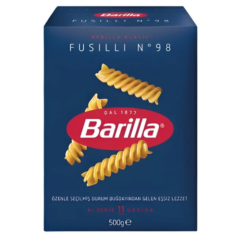 ماکارونی فرم پیچی باریلا Barilla مدل Fusilli N°98 وزن 500 گرم