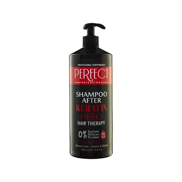 شامپو بعد از کراتین پرفکت بدون سولفات مدل Hero حجم 1000ml — تصویر ۳