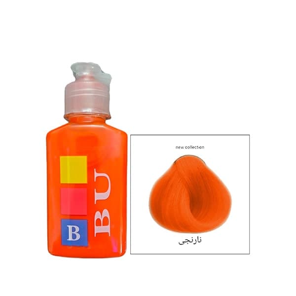رنگ مو فانتزی ژله ای نارنجی بیو Orange حجم 100 میل — تصویر ۴
