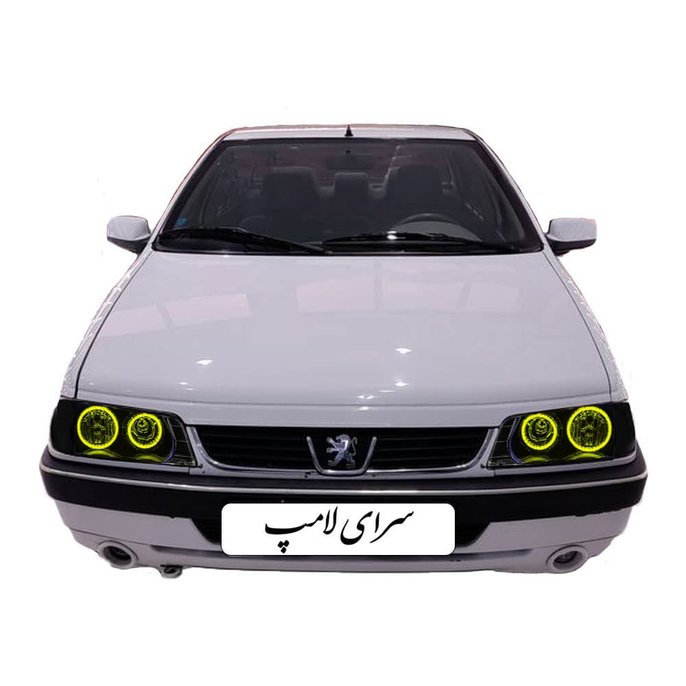 چراغ جلو اسپرت پژو 405 طرح گلس زرد — تصویر ۸