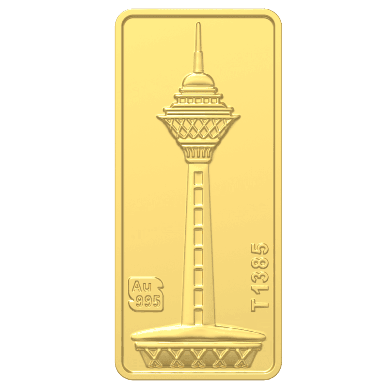 شمش طلای 24 عیار برج میلاد 2 گرم — تصویر ۴