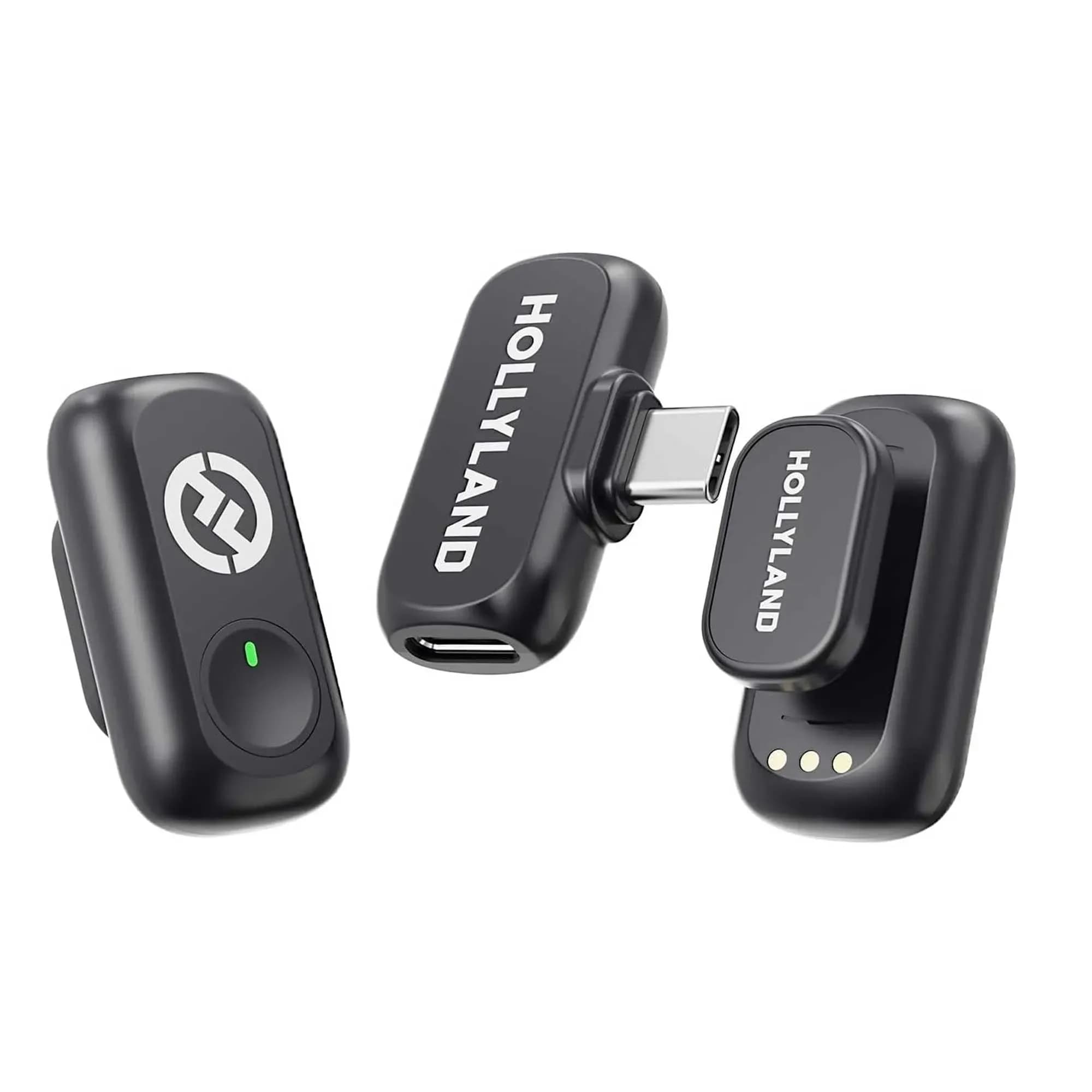 میکروفون Hollyland LARK A1 Dua type c | میکروفون بی‌سیم حرفه‌ای — تصویر ۵