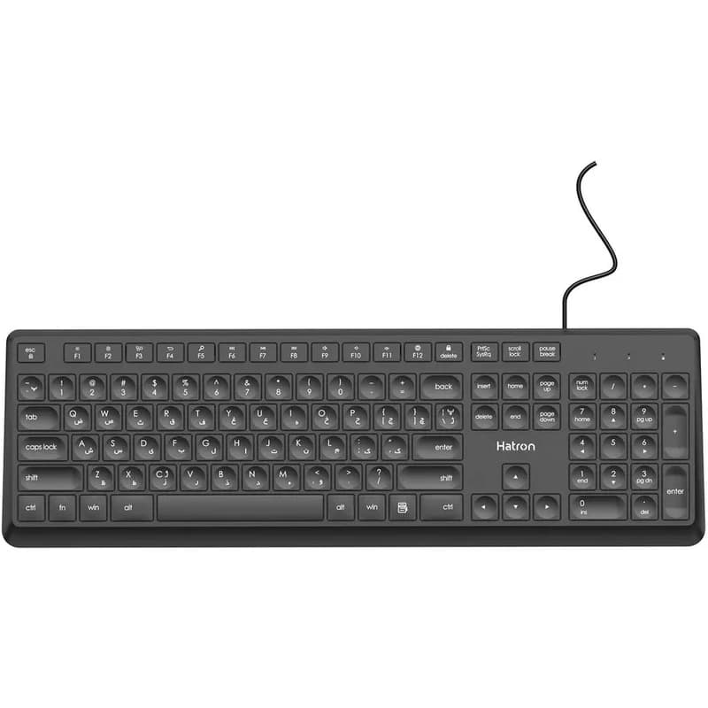 کیبورد هترون مدل HK190 ا HK190 USB Wired Keyboard — تصویر ۳