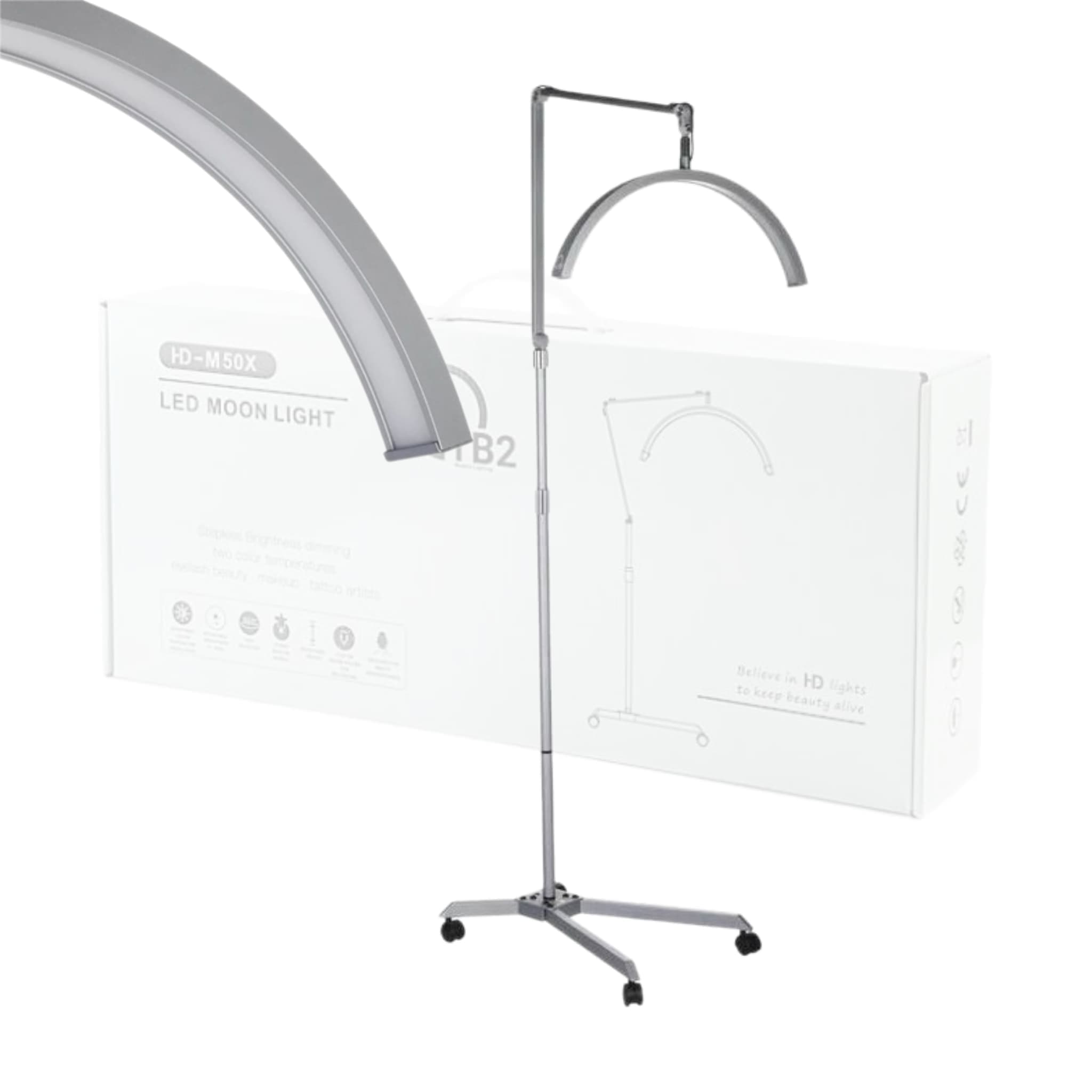 مون لایت ایستاده TB2 مدل HD-M50X ظرفیت ۴۵ وات | نورپردازی حرفه‌ای برای اتاق و استودیو — تصویر ۹
