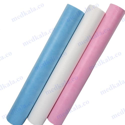 رول یکبارمصرف ملحفه عرض 80 متری گرماژ 20 پرفراژ دار