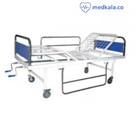 تخت سه شکن رویه توری بیمارستانی