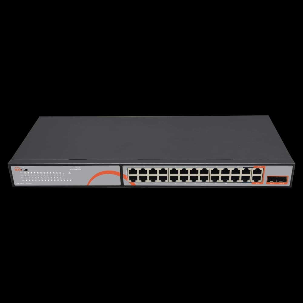 سوئیچ شبکه POE مکسرون مدل MSW-3224GFP-2GL-300I — تصویر ۴