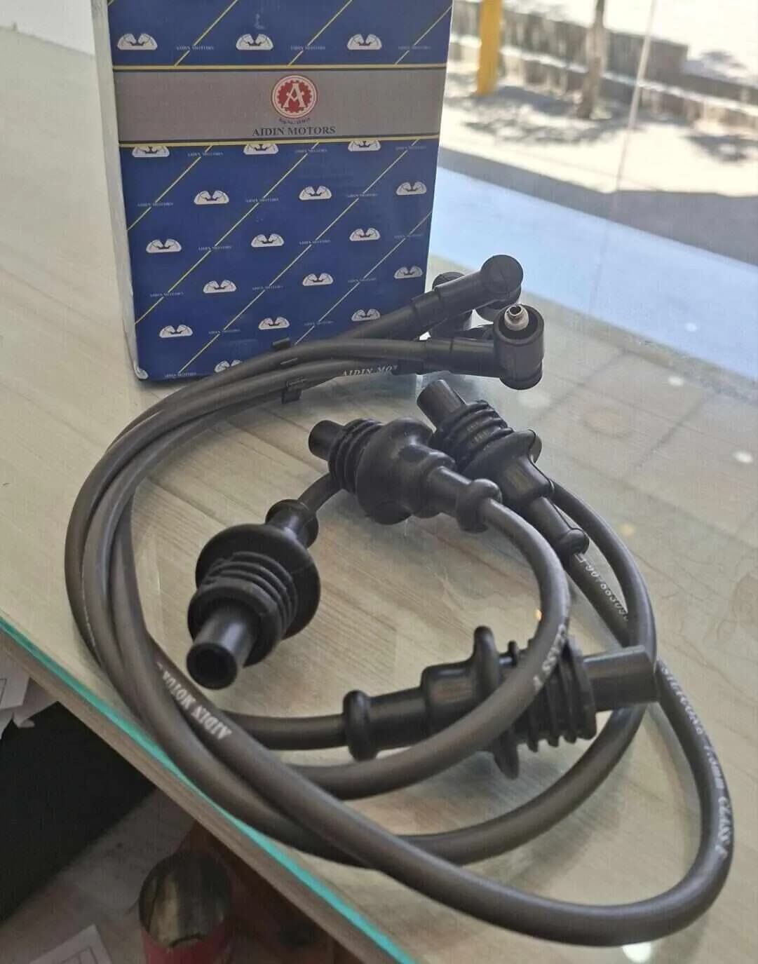 وایر شمع پژو 405، پارس و سمند (موتور XU7) برند آیدین موتور (AIDIN MOTOR) | تمام سیلیکونی + رفع کامل خامسوزی — تصویر ۱۰