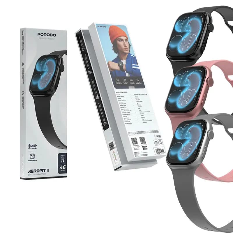 ساعت هوشمند 46 میلیمتری پرودو PORODO AEROFIT II طرح سری 11
