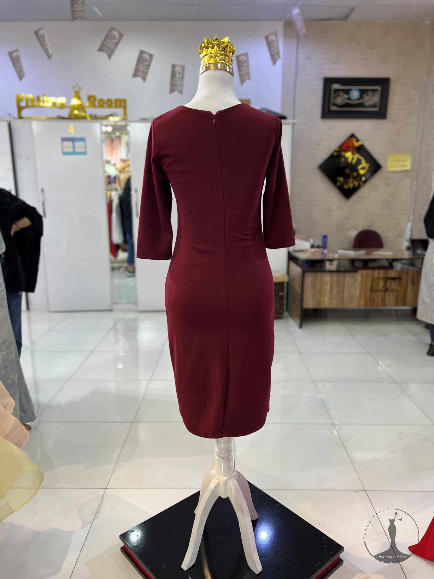 کوتاه آستین سه ربع بالا و پایین مهره دوزی — تصویر ۱۱