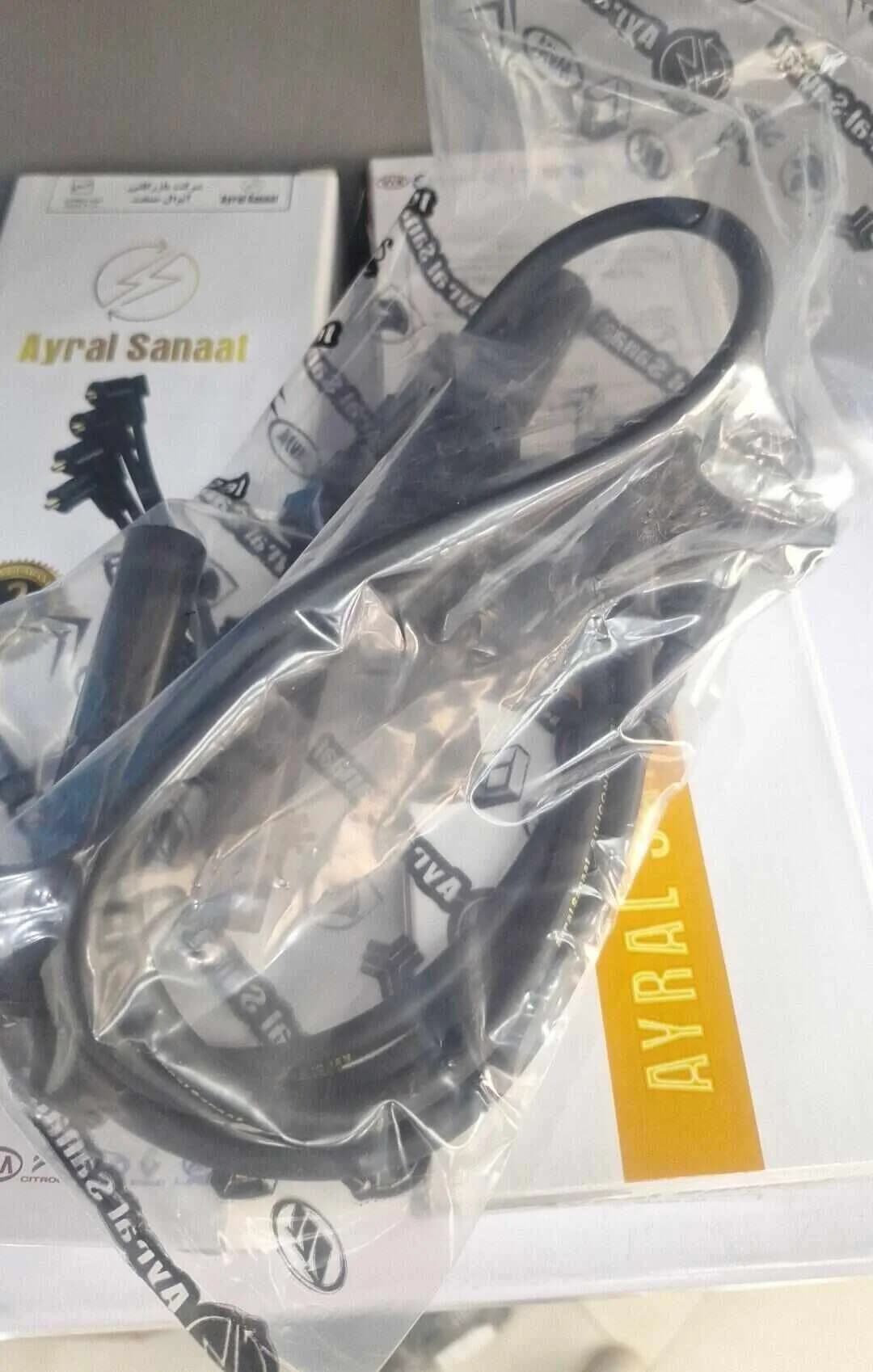 وایر شمع تیبا،ساینا،کوییک (M15) برند معتبر آیدین موتور با کابل تمام سیلیکون – درجه یک — تصویر ۱۲