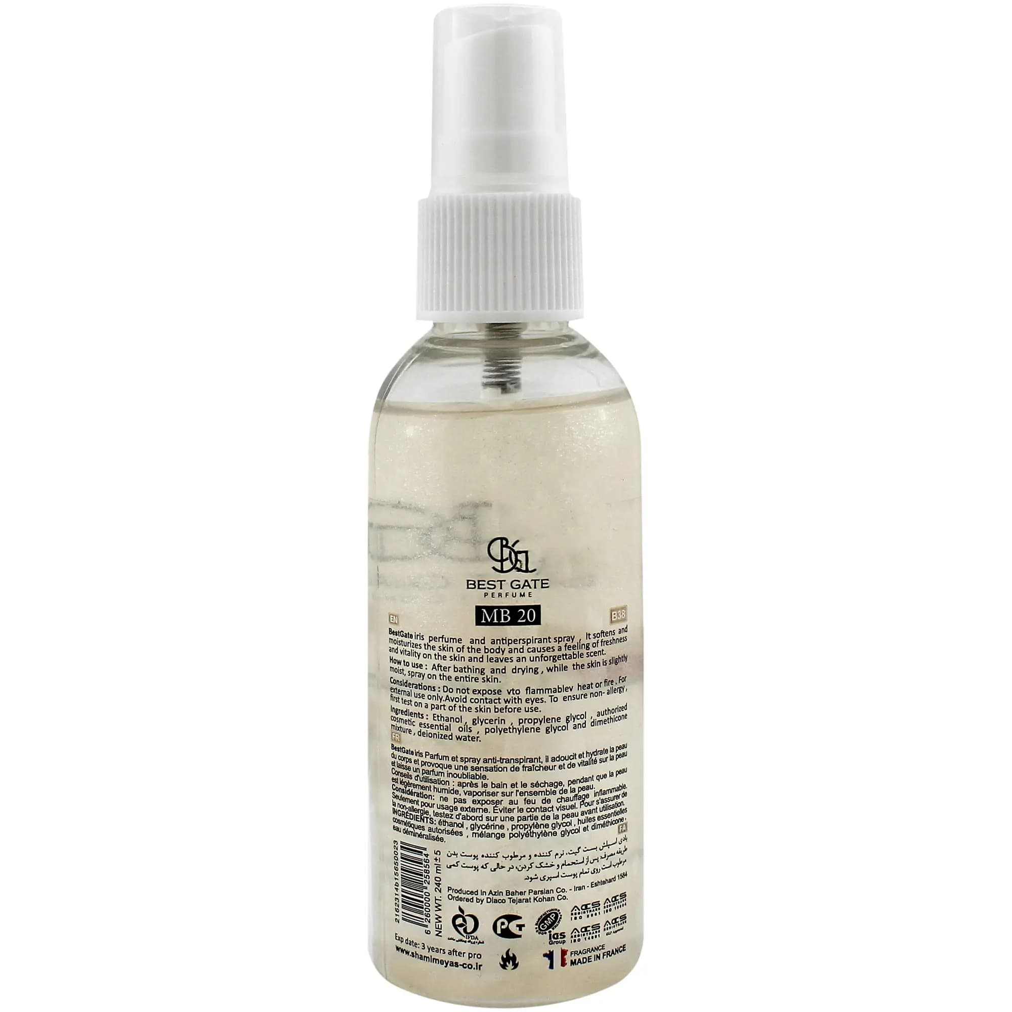 بادی اسپلش زنانه بست گیت مدل Black Elixir حجم 75 میل — تصویر ۲