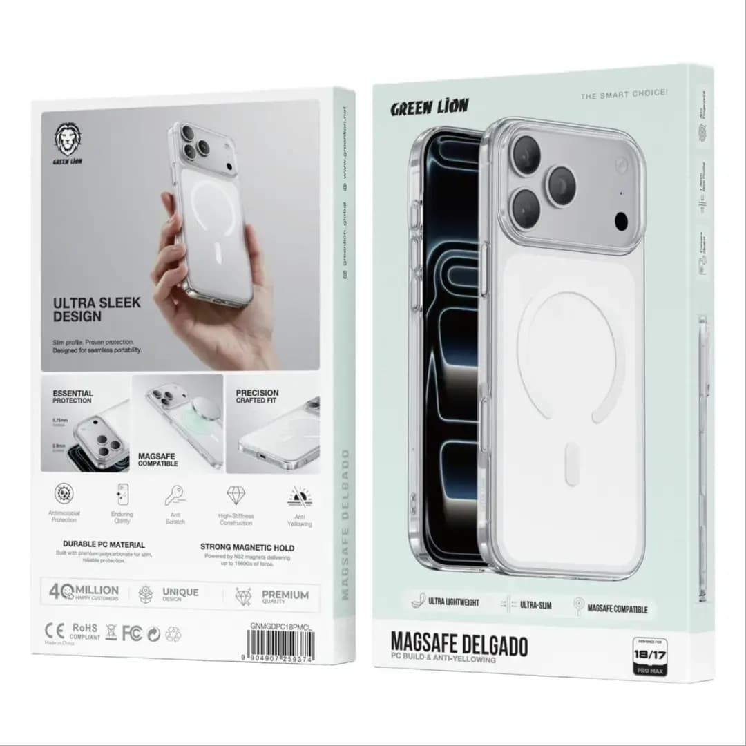 قاب مگسیف گرین آیفون 18/17 پرو مکس GREEN MAGSAFE DELGADO — تصویر ۶