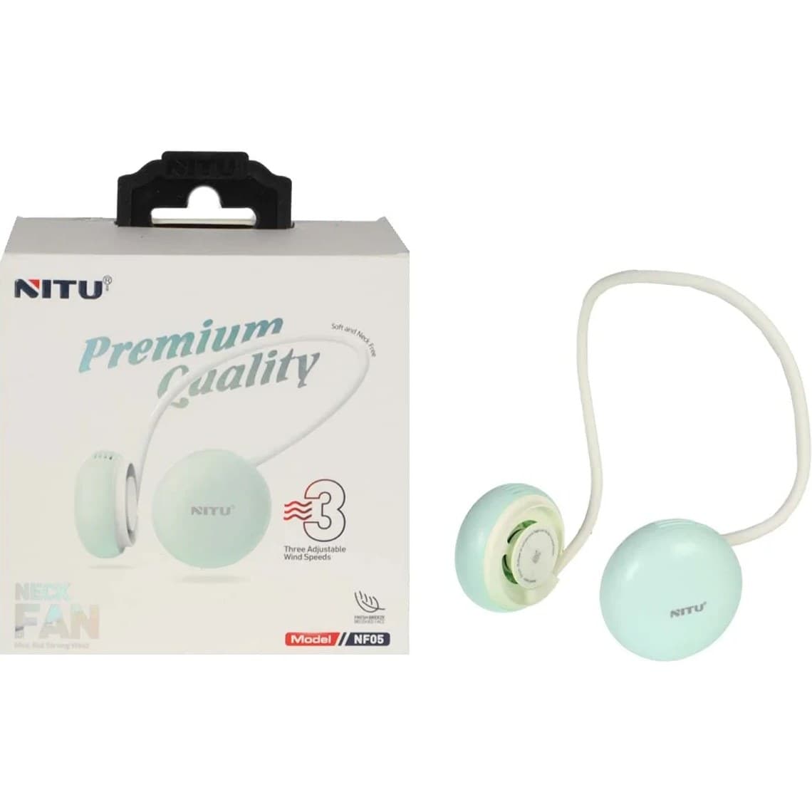 پنکه و فن گردنی شارژی نیتو NITU NF05 — تصویر ۲