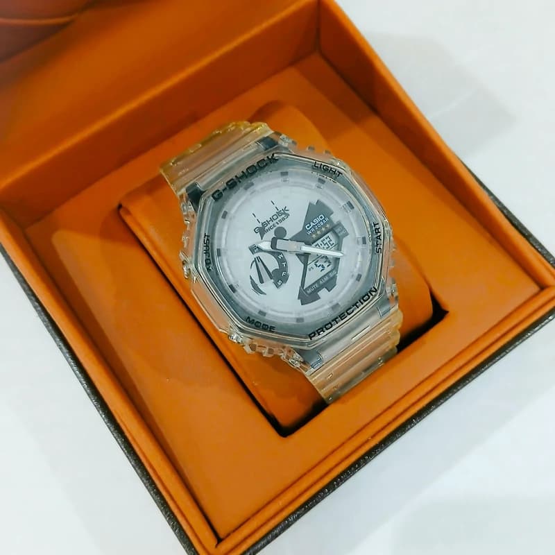 ساعت مچی مردانه و زنانه شیشه ای کاسیو جی شاک مدل GA-2100 — تصویر ۷