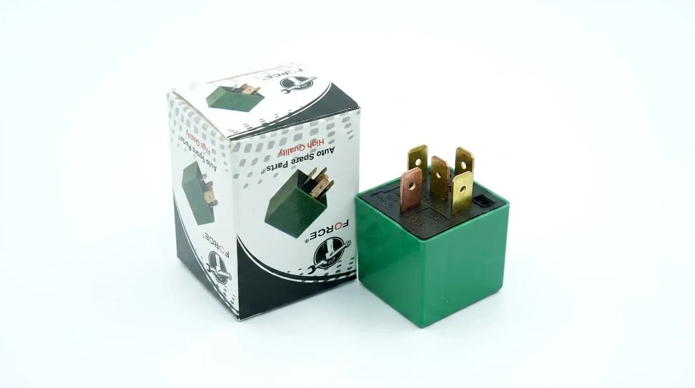 رله فن پژو 206 – 5 پایه سبز برند FORCE – کیفیت بالا 40 آمپر جت فن (قوی تر) – قیمت مناسب