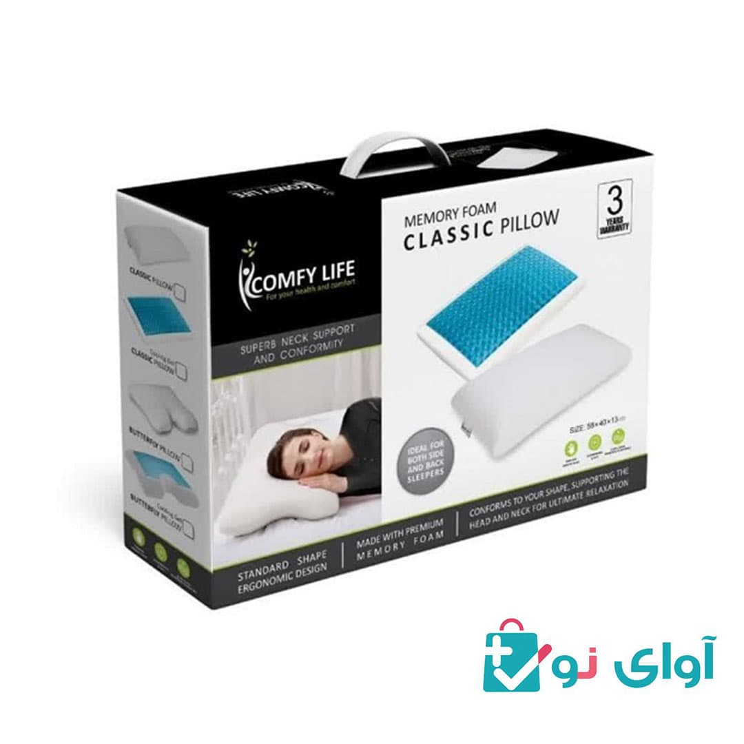 بالش طبی کامفی لایف مدل ژل دار کلاسیک Comfy life — تصویر ۲