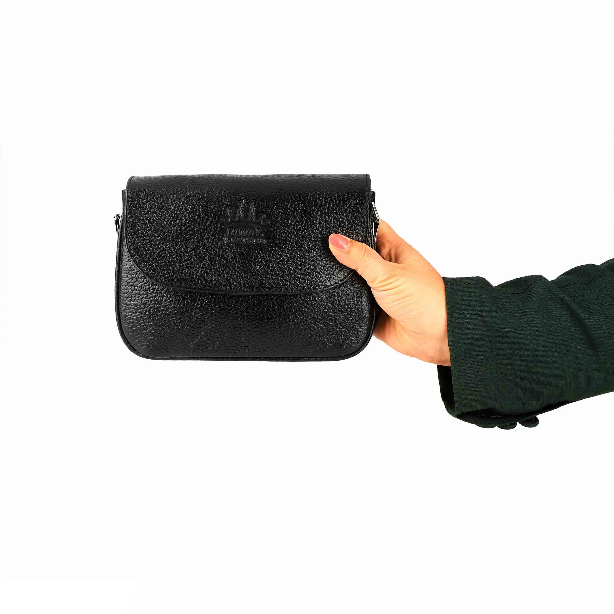 کیف دوشی زنانه رویال چرم کد W80 — تصویر ۱۱