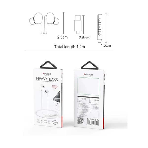 هندزفری USB-C یسیدو YESIDO YH45 — تصویر ۶