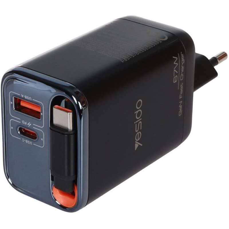 شارژر 67 وات یسیدو YESIDO YC100 با تکنولوژی GaN — تصویر ۸