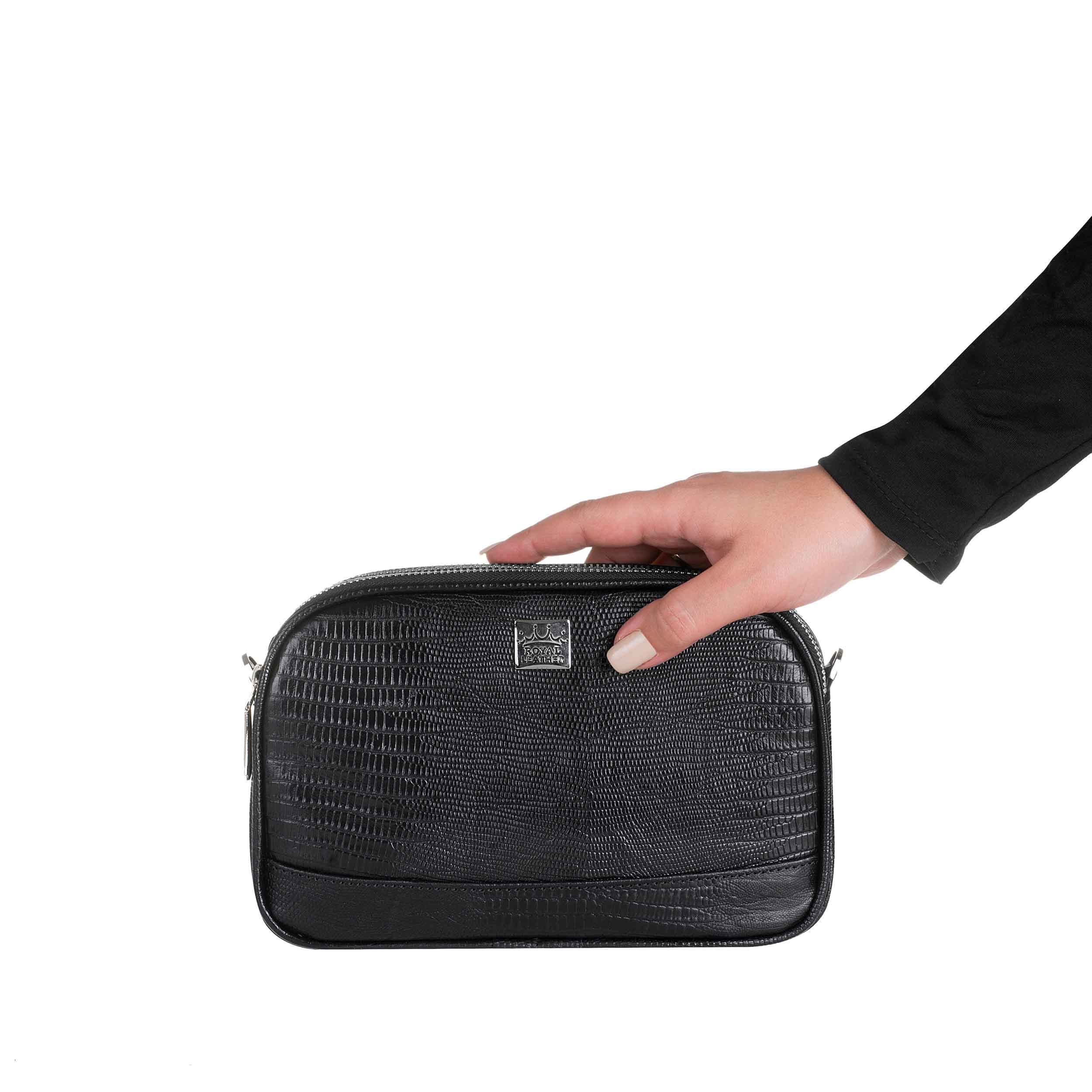 کیف دوشی زنانه رویال چرم کد W128.2 — تصویر ۴