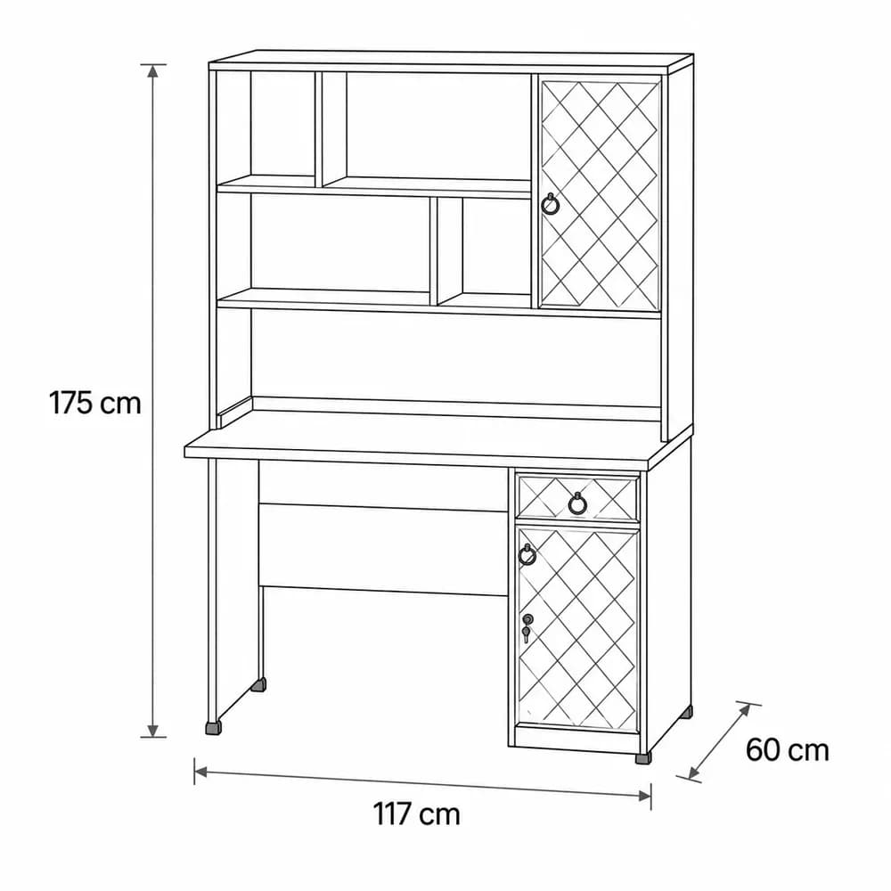 میز تحریر کتابخانه دار کد 853 — تصویر ۱۰