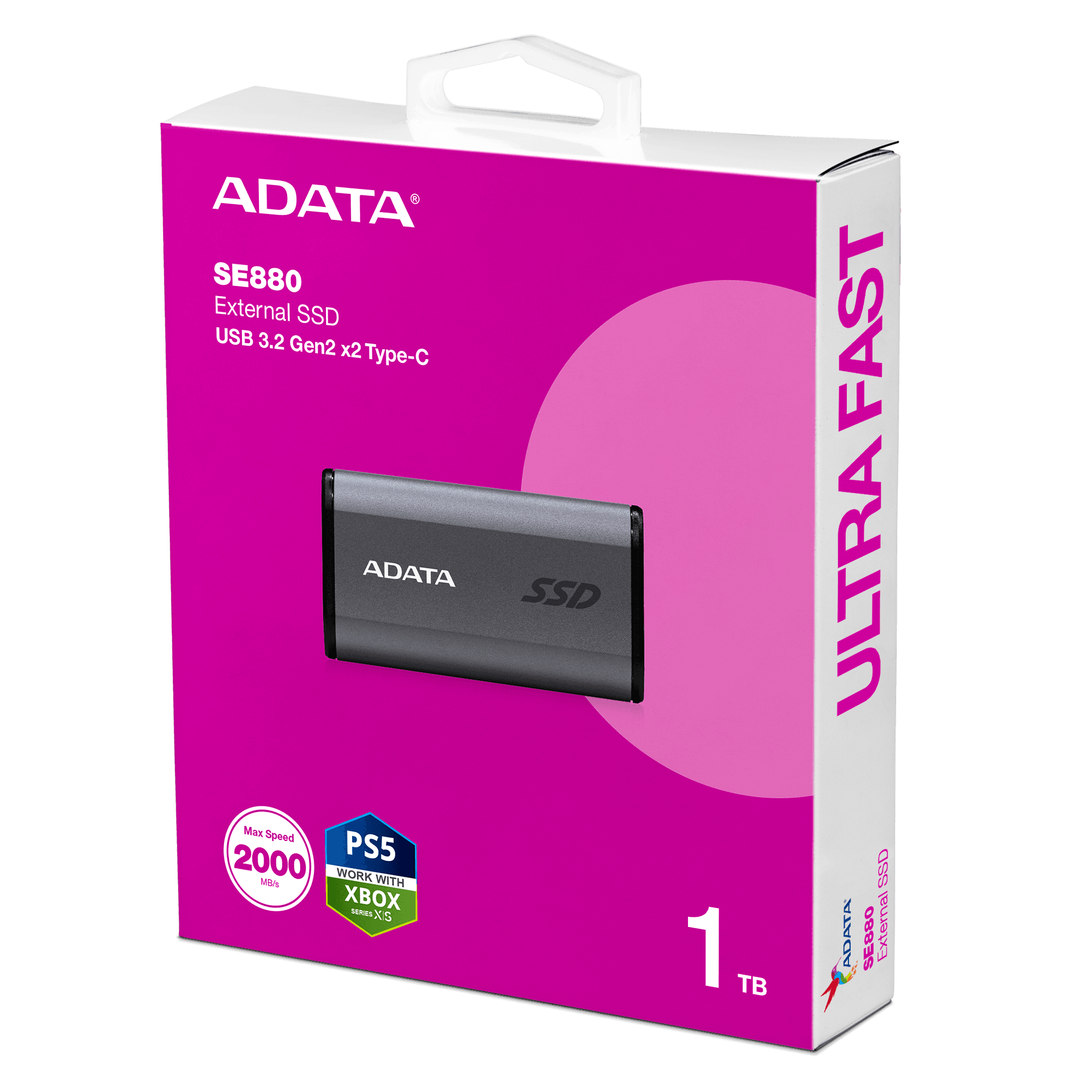 هارد SSD اکسترنال ADATA مدل SE880 ظرفیت 1 ترابایت — تصویر ۴
