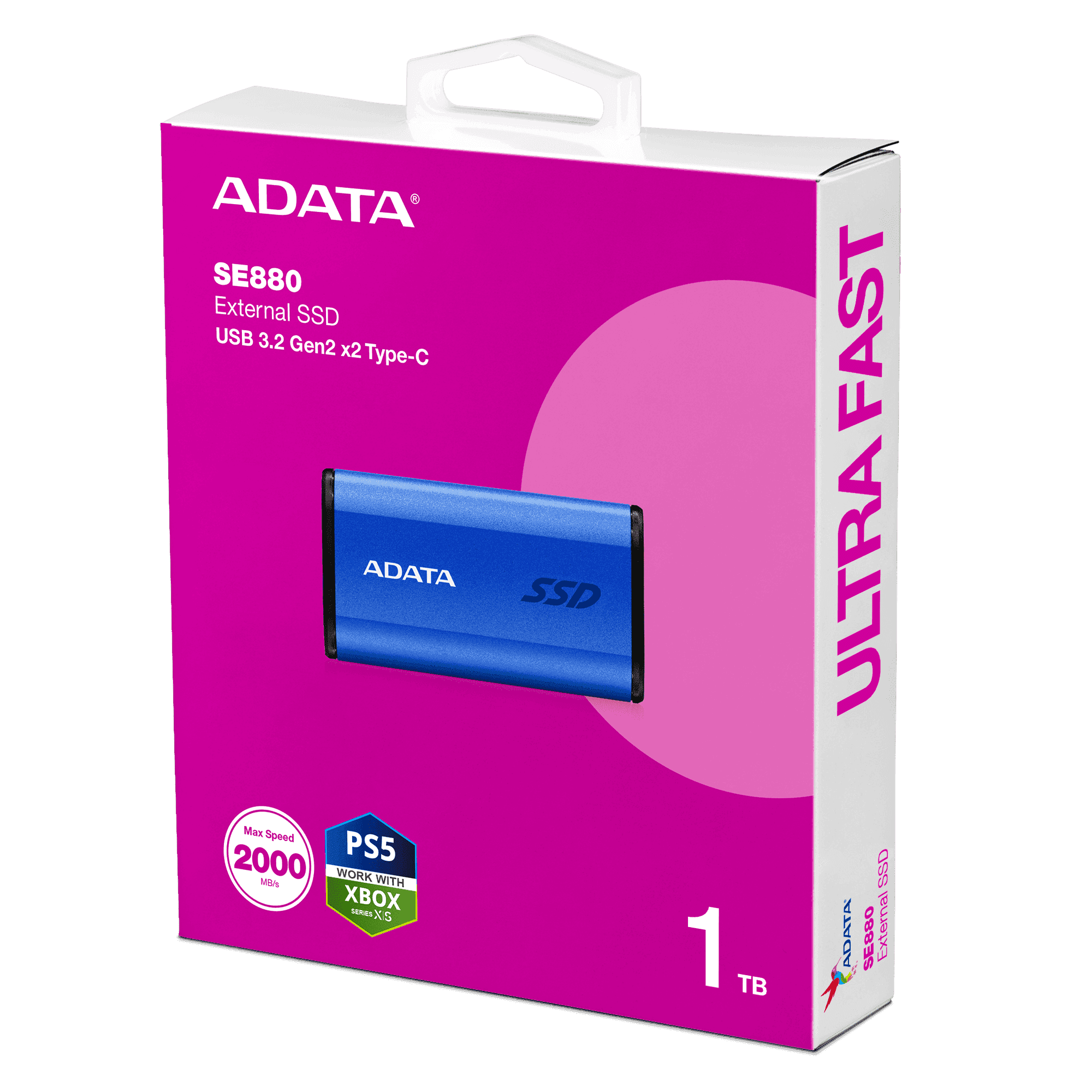 هارد SSD اکسترنال ADATA مدل SE880 ظرفیت 1 ترابایت — تصویر ۵