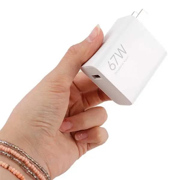 شارژر 67 وات دو پین اروپایی شیائومی XIAOMI GAN — تصویر ۶