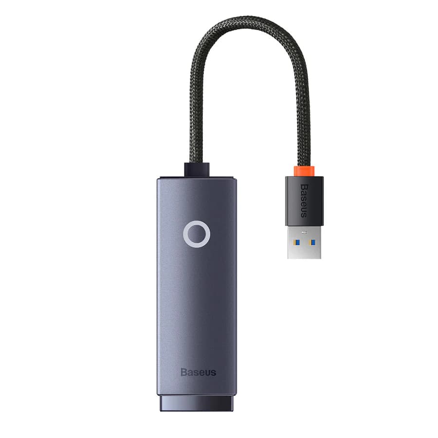 آداپتور شبکه Baseus سری Lite | تبدیل USB-A به RJ45 | بدنه آلومینیومی