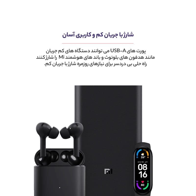 پاوربانک 50 وات شیائومی XIAOMI PB2050SZM با ظرفیت 20000 میلی آمپر ساعت — تصویر ۱۱
