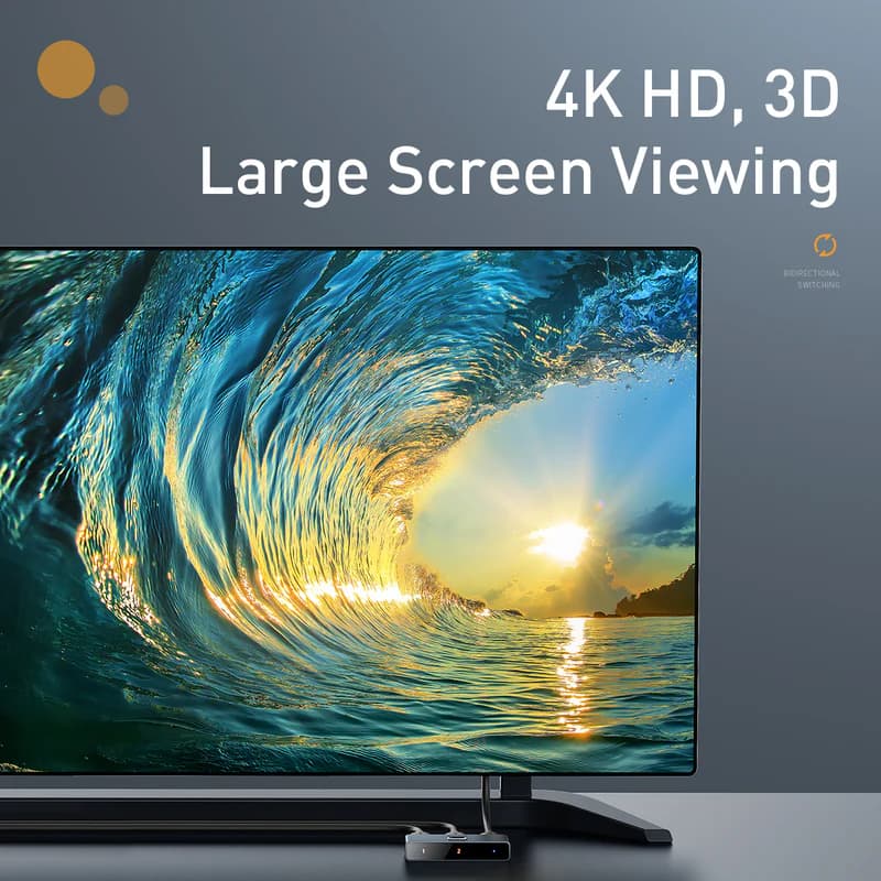 سوئیچ HDMI Baseus Matrix ( 2in1 or 1in2) — تصویر ۴