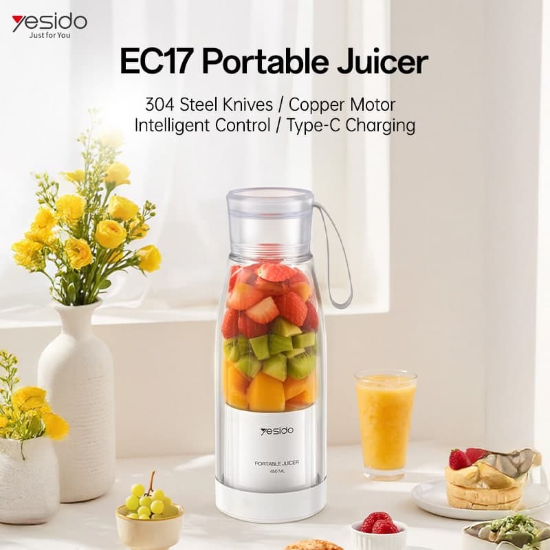 شیکر و مخلوط کن شارژی یسیدو YESIDO EC17 — تصویر ۱۱