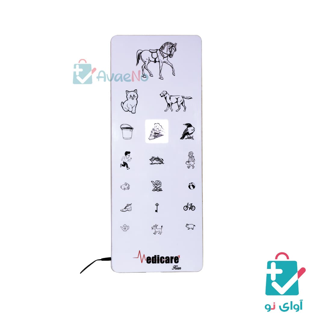 چارت بینایی سنجی انیمیشن پیکسلی(حرفه ای) 6 متری — تصویر ۲