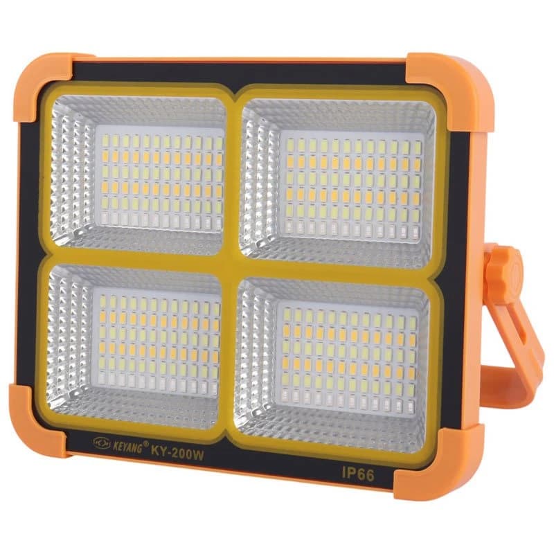 پروژکتور سیار شارژی و پاوربانک خورشیدی Keyang KY-200W — تصویر ۸